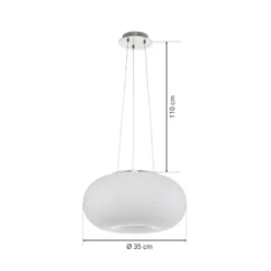 Moderna lámpara colgante Optica de 35 cm