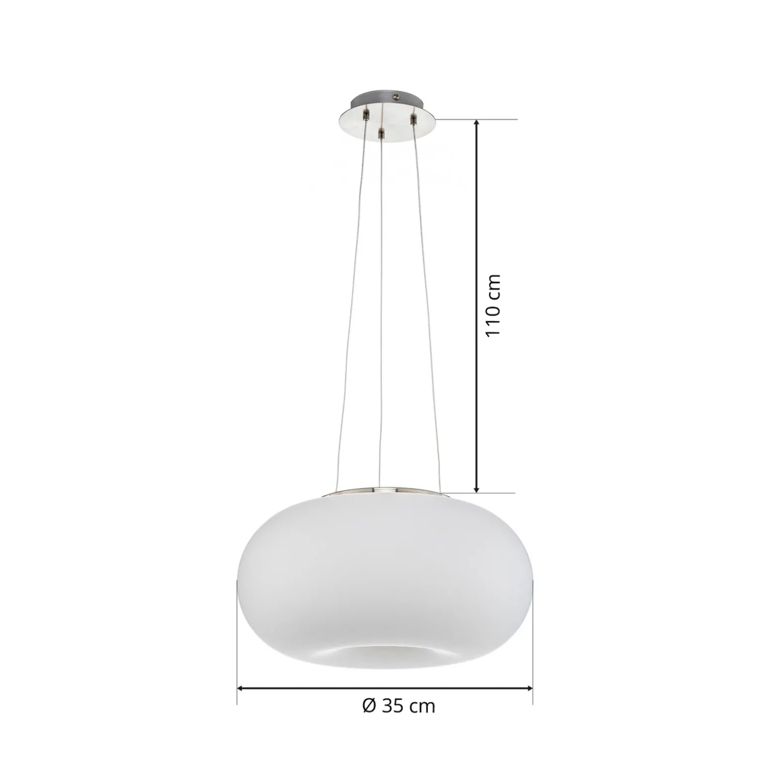 Moderna lámpara colgante Optica de 35 cm