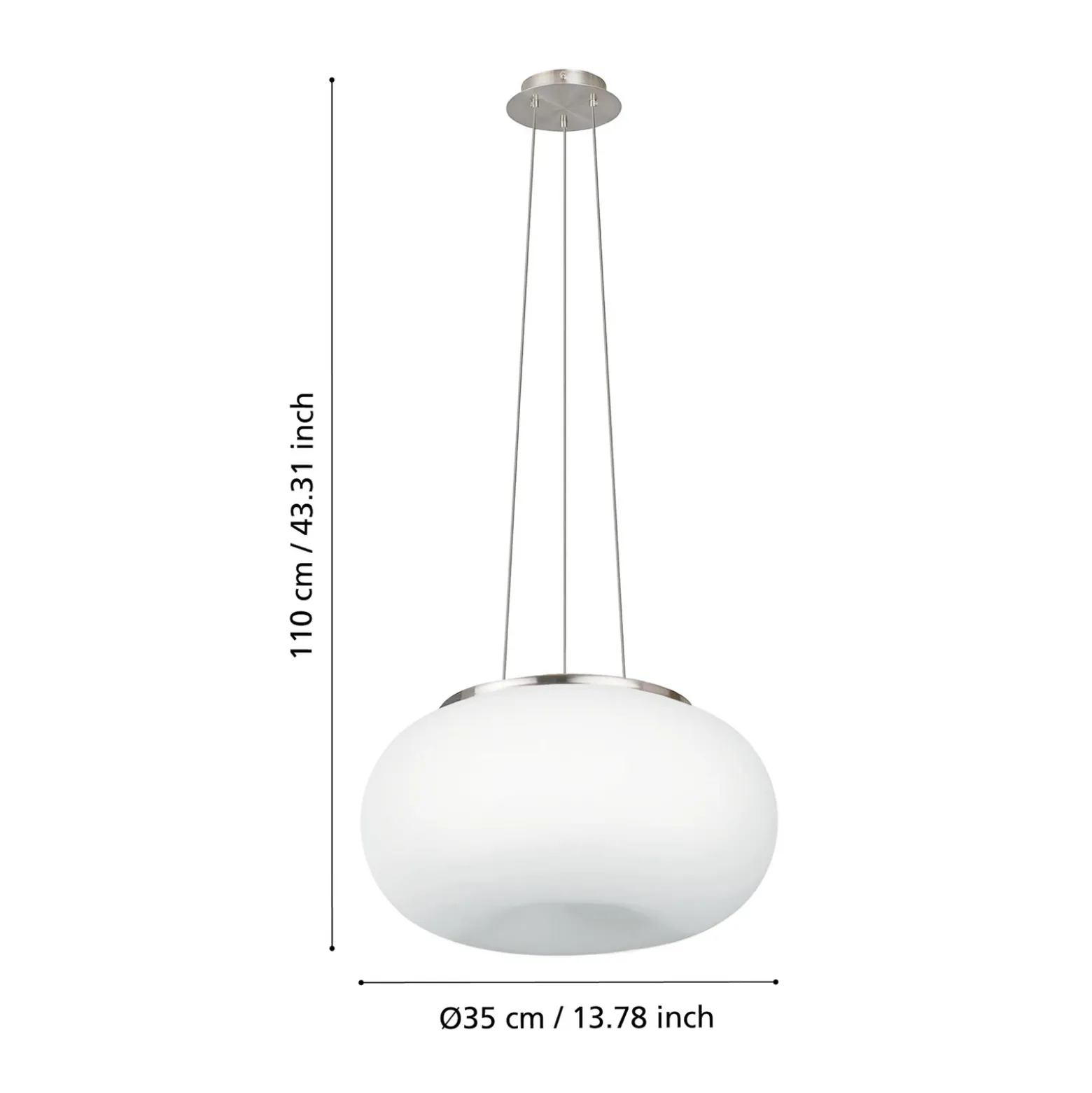 Moderna lámpara colgante Optica de 35 cm