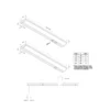 ModuLite F Lámpara LED bajo mueble, negra, 90 cm, 3.000 K, aluminio