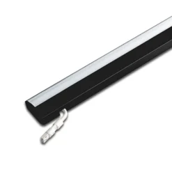 ModuLite F Lámpara LED bajo mueble, negra, 90 cm, 3.000 K, aluminio