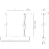 Molto Luce Colgante Valo PDI 840 Dali 114,6cm