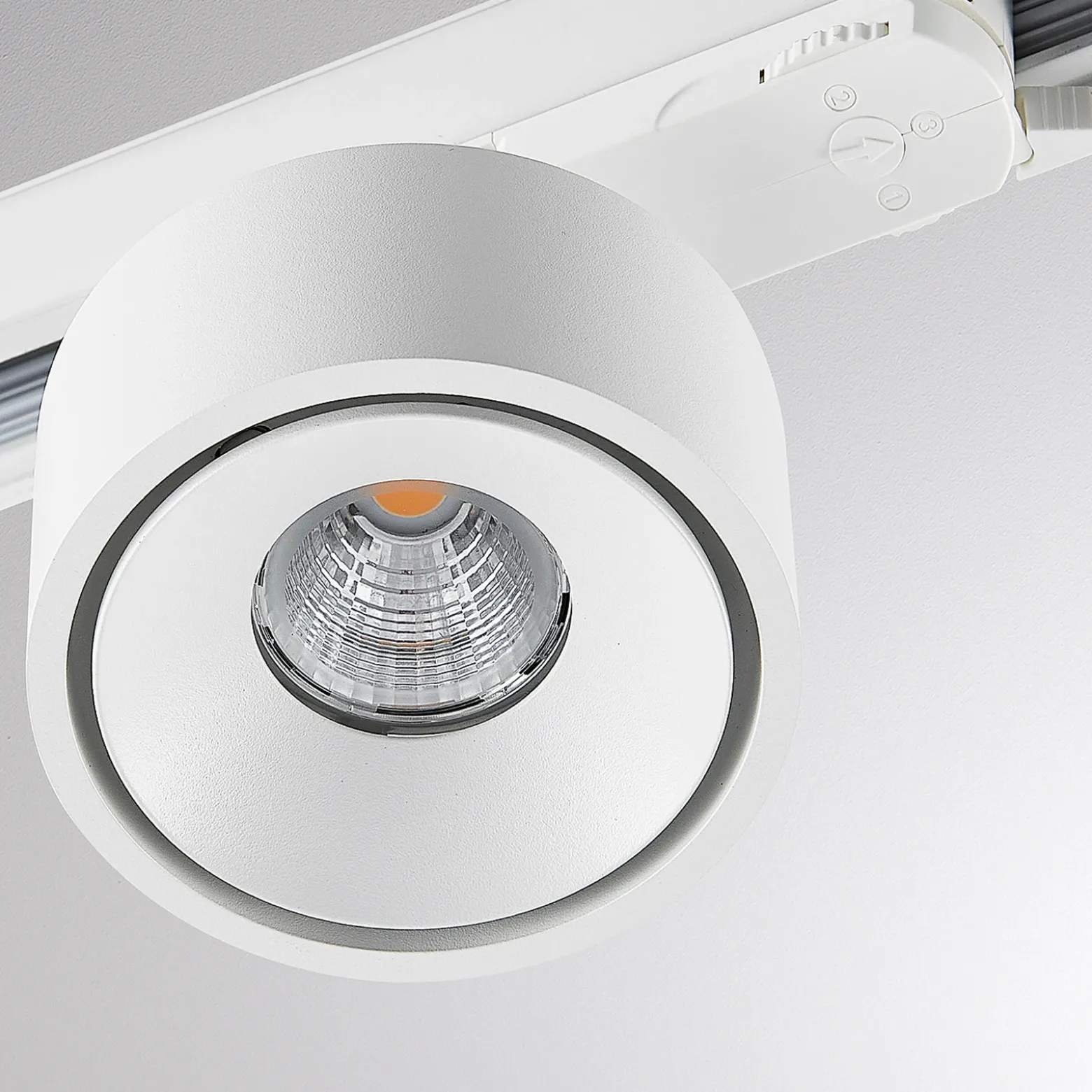Molto Luce foco de riel LED trifásico Magis, blanco, 827