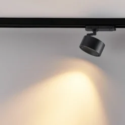 Molto Luce foco de riel LED trifásico Magis, negro, 830