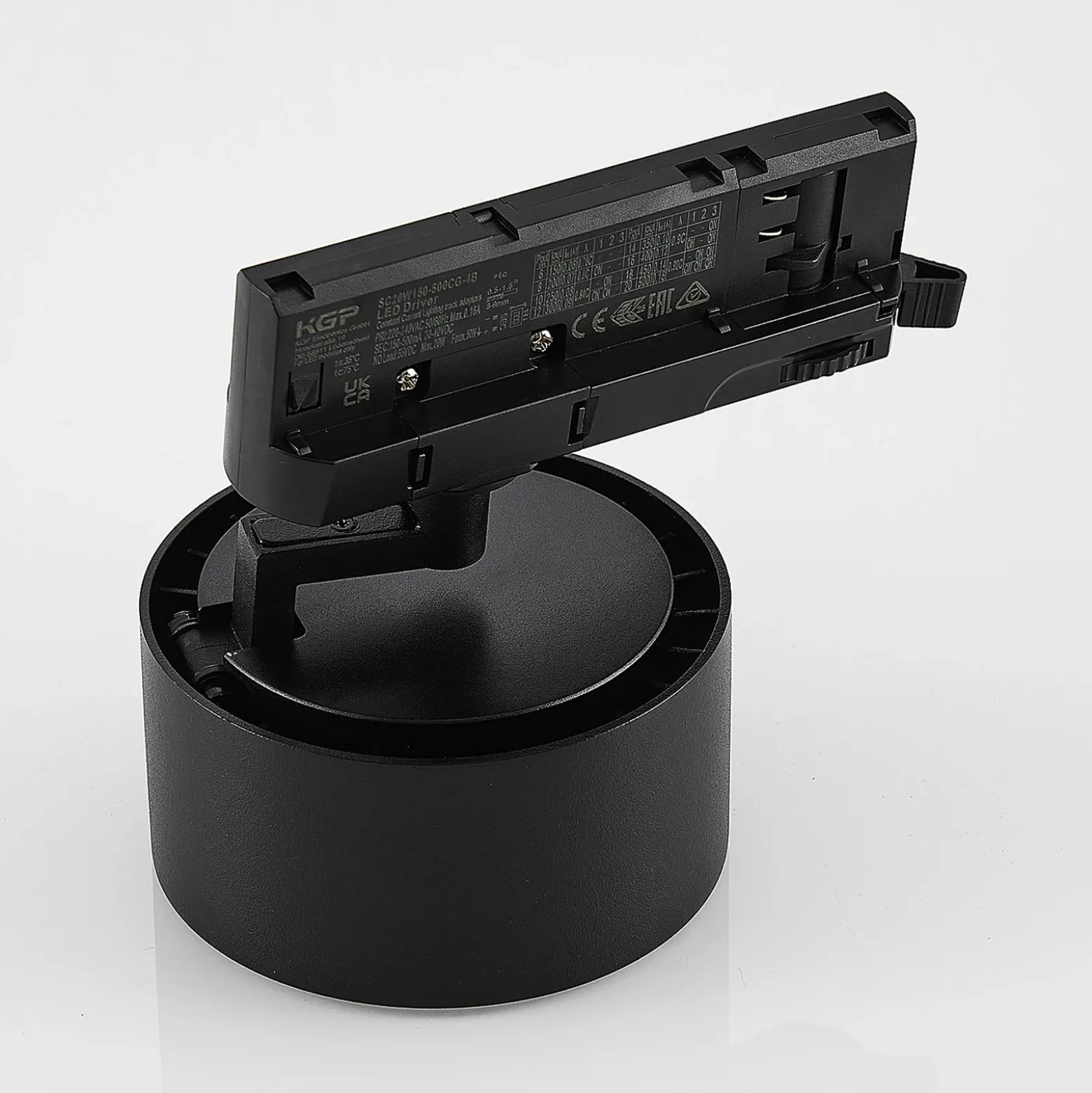 Molto Luce foco de riel LED trifásico Magis, negro, 830