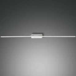 Nala lámpara de espejo LED, blanca, anchura 110 cm, metal