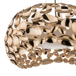 Narisa Lámpara colgante LED Ø 46 cm oro rosa/marrón