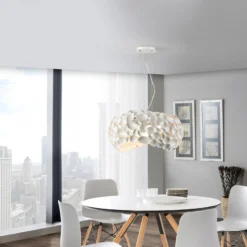 Narisa Lámpara colgante LED 5xG9, Ø47cm, blanco