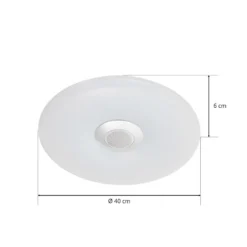 Nashville - plafón LED RGBW con altavoz