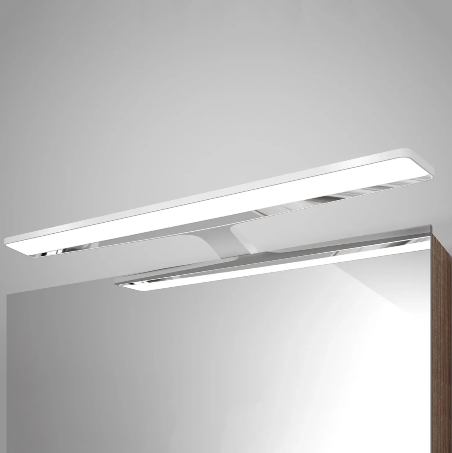Nayra: lámpara de espejo LED blanca