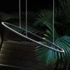 Nemo Ellisse Mega lámpara colgante LED Up 2.700K negro