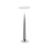 Nemo Portofino lámpara de mesa LED recargable, blanco, aluminio