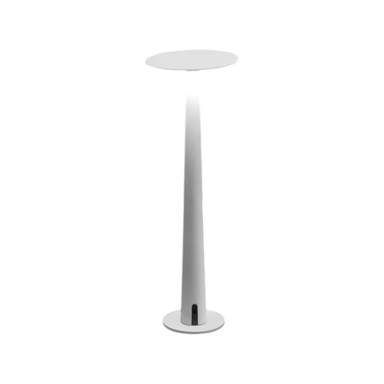 Nemo Portofino lámpara de mesa LED recargable, blanco, aluminio