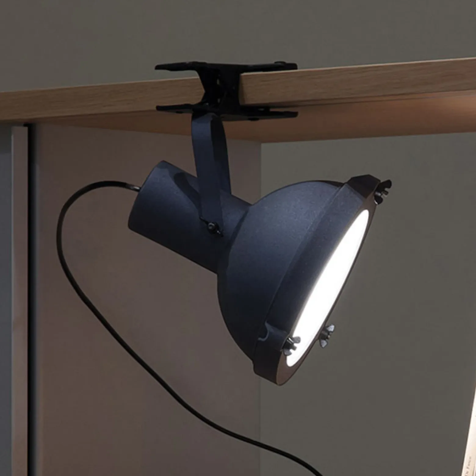 Nemo Projecteur 165 lámpara de pinza, azul noche