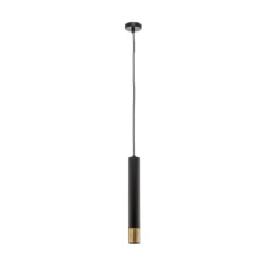 Nest lámpara colgante 1 luz negro/oro