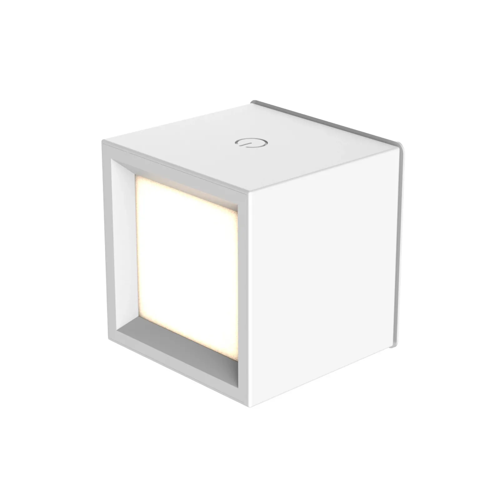 Newgarden Aplique de pared LED recargable Box 8, blanco, 7,5x7,5cm