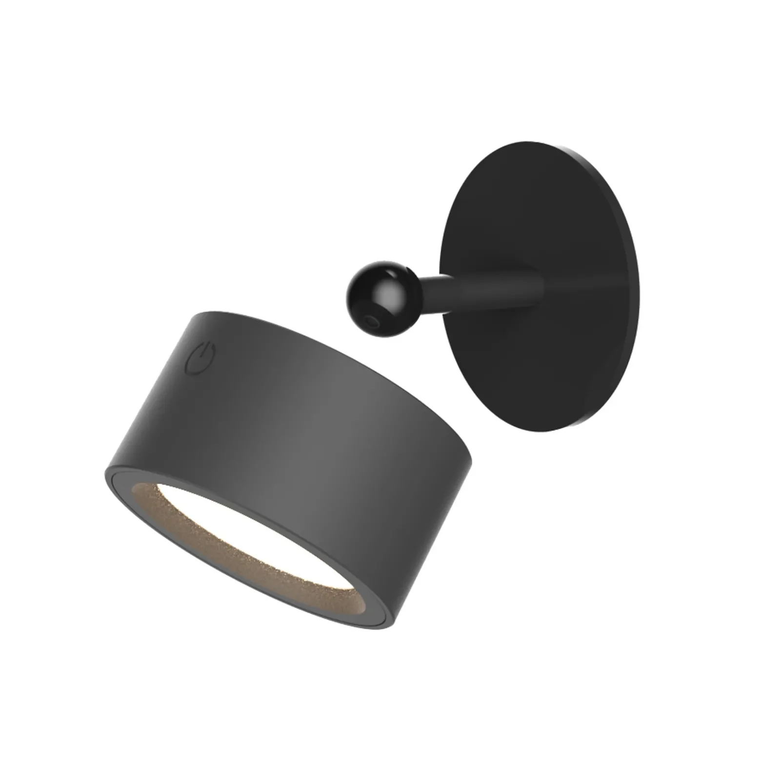 Newgarden Aplique de pared LED Roll 8, negro, orientable