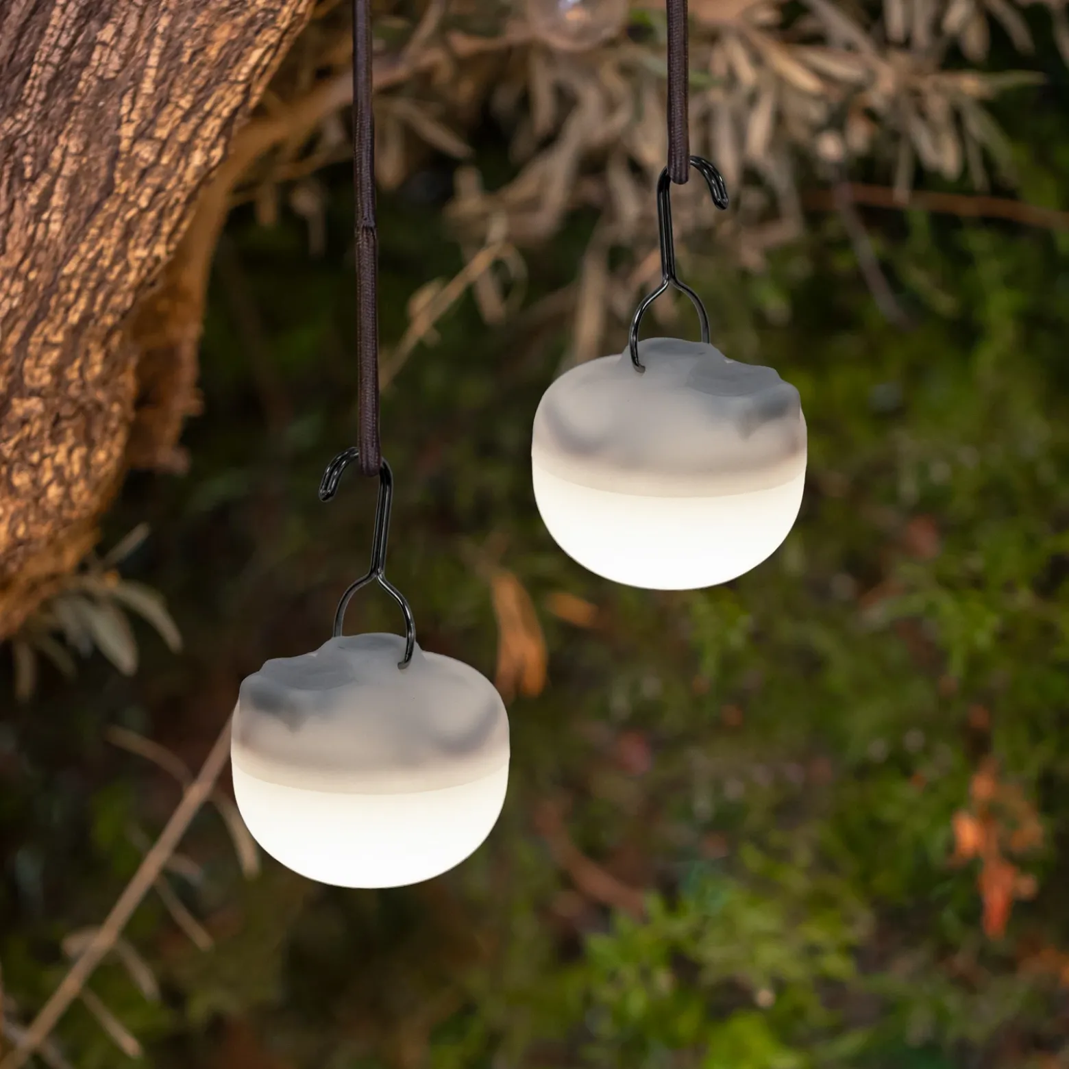 Newgarden Cherry Mini LED lámpara recargable juego de 3 blanco