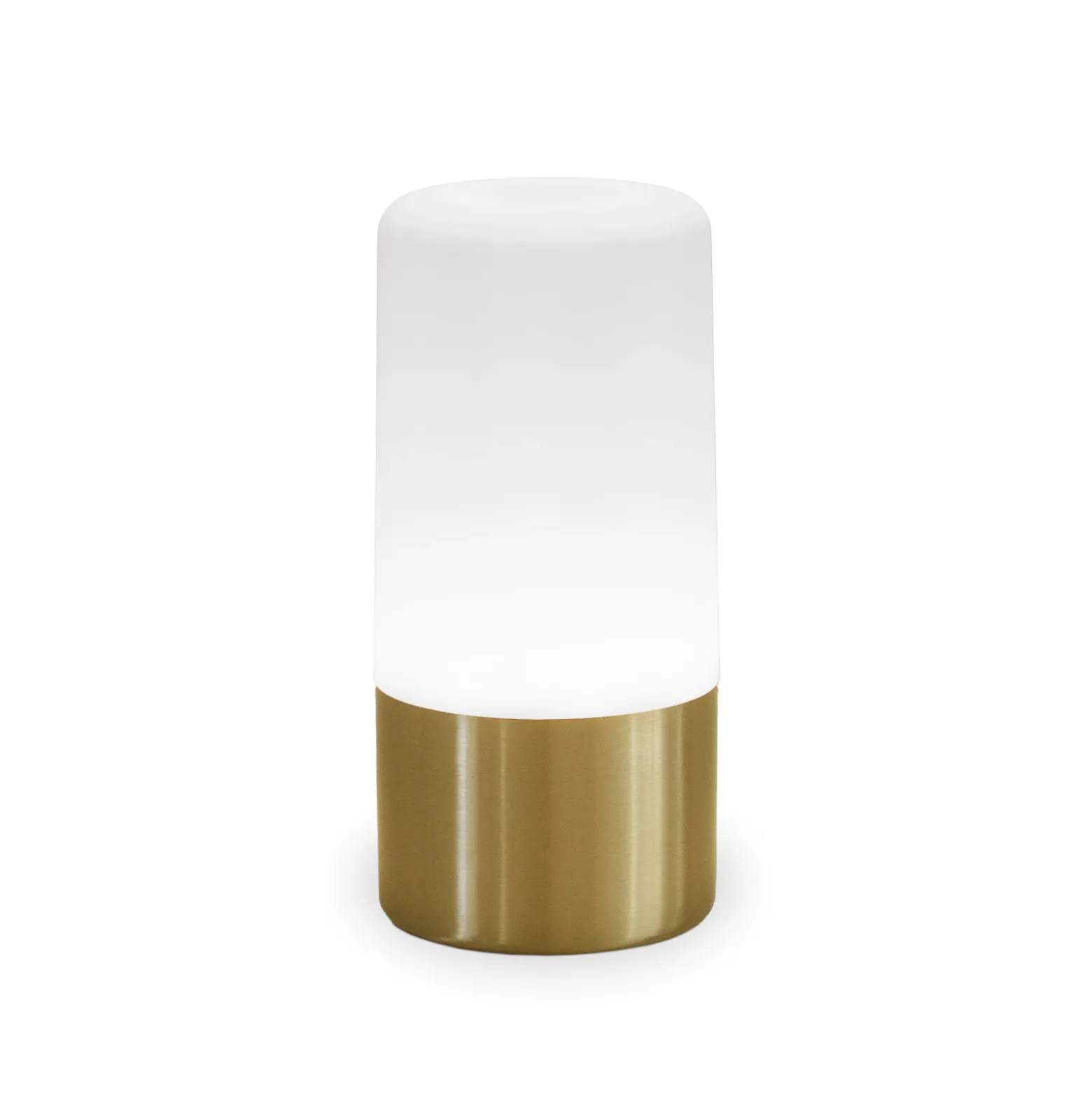 Newgarden Lámpara de mesa LED recargable Maia color latón IP54 RGBW