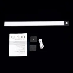 Norman lámpara LED bajo mueble, negra, batería recargable, sensor, USB
