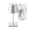 Nuindie mini LED lámpara de mesa recargable, Easy Connect, plata,