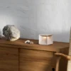 Nutalis lámpara de mesa LED recargable, beige duna, IP54, atenuable