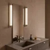 OLEV Aplique de pared LED CHARMER, titanio, metal/vidrio, 2700 K IP44