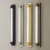 OLEV Aplique de pared LED CHARMER, dorado, metal/vidrio, 2700 K, IP44