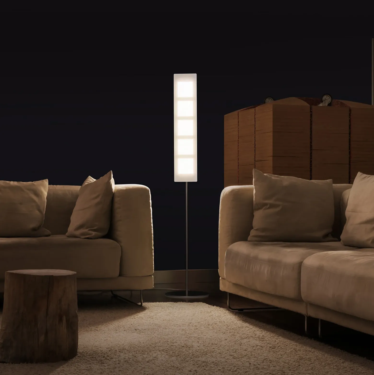 OMLED One F5 lámpara de pie negra