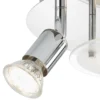 Orna Plafón LED, rondel, 4 luces, cromo