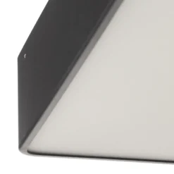 Oro plafón de acero y cristal, gris, 35cm