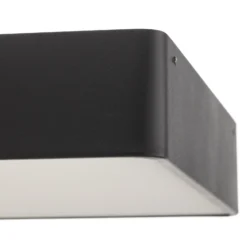 Oro plafón de acero y cristal, gris, 35cm