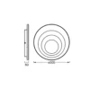 OSRAM LED de techo ORBIS SPIRAL ROUND Ø 52 cm blanco arriba/abajo