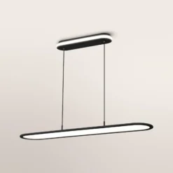 OSRAM LED suspendido Office line Panel Ellipse negro 940 atenuable