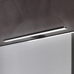 Pandora lámpara de espejo LED, negro mate, 45,8 cm