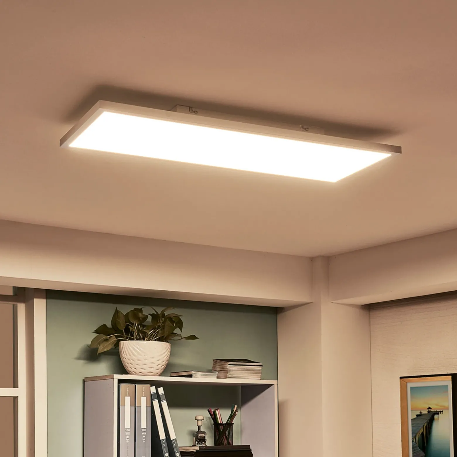 Panel LED Arcchio Philia, CCT, 80 cm x 29,5 cm