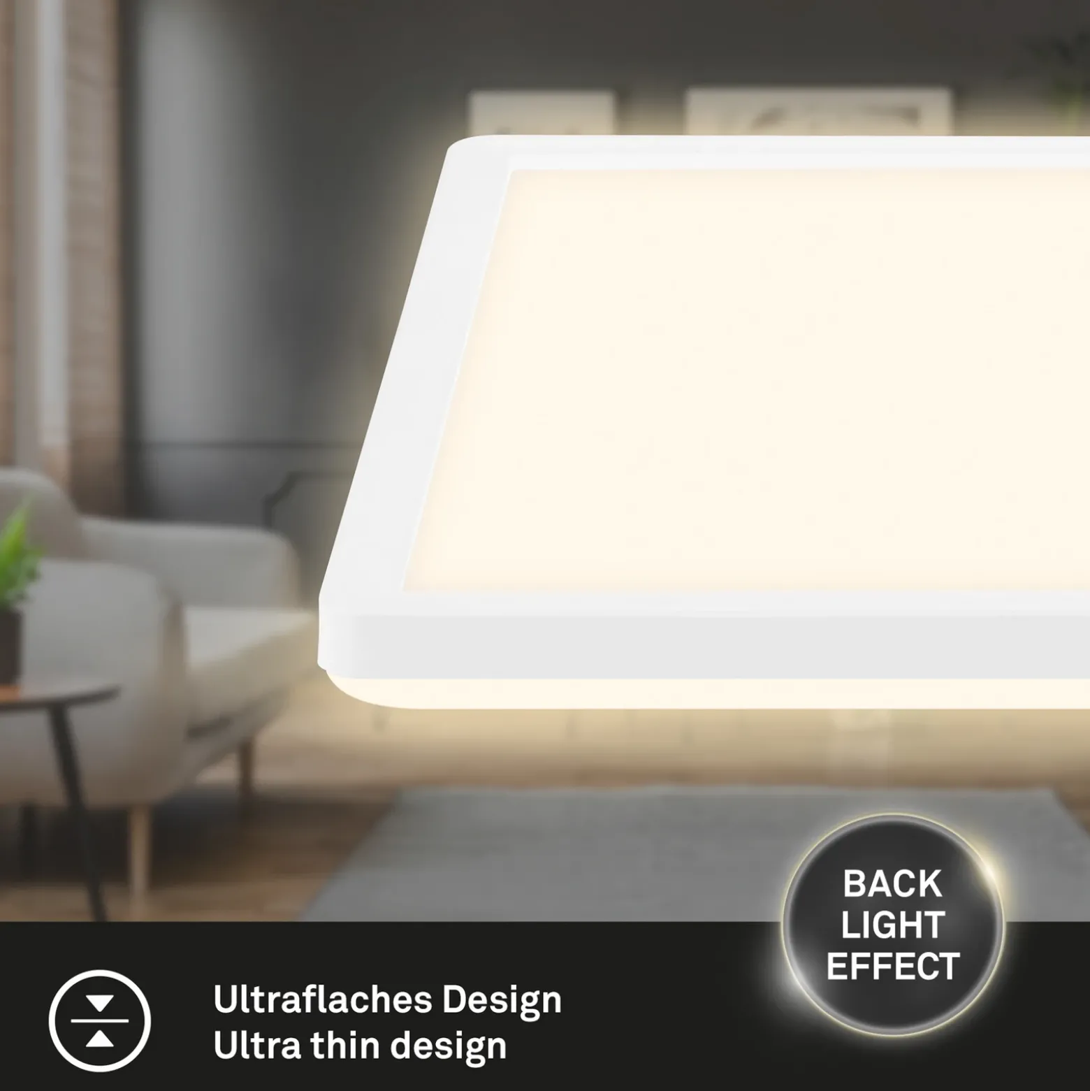 Panel LED 7556 Color de la luz ajustable 29 x 29 cm
