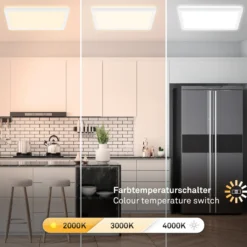 Panel LED 7556 Color de la luz ajustable 29 x 29 cm
