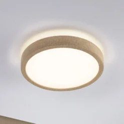 Panel LED Cosara de Paulmann, Ø 30 cm, beige, IP44, 3000 K