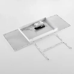 Panel LED de Lindby, 80 x 30 cm, blanco, metal, 4000 K