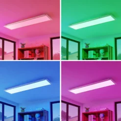 Panel LED de techo Lindby Smart Kjetil 120 x 30 cm Tuya RGB CCT