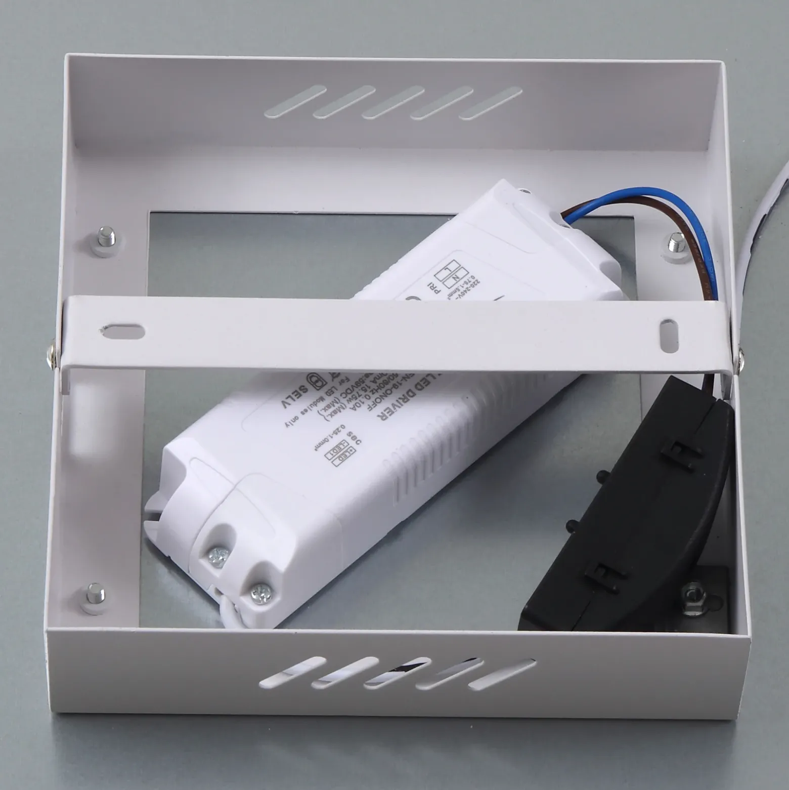 Panel LED Enhife de Lindby, blanco, 30 x 30 cm, metal, 4000 K