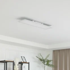 Panel LED Lindby Enhife, blanco, 80 x 20 cm, metal, 4.000 K