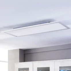 Panel LED Lindby Livel, CCT, 120 cm x 30 cm, control remoto