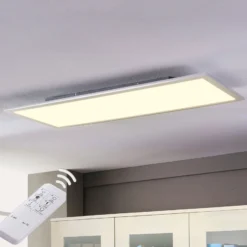Panel LED Lindby Livel, CCT, 120 cm x 30 cm, control remoto