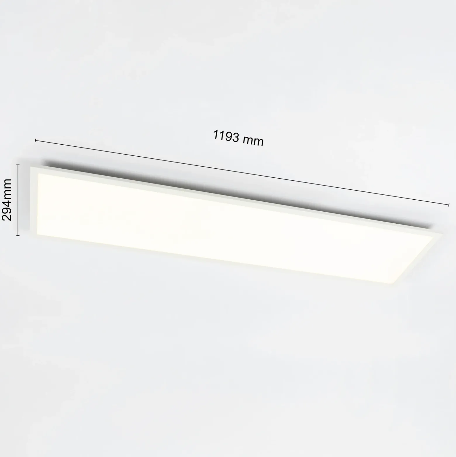 Panel LED Lindby Luay, 120 x 30 cm, CCT, control remoto, atenuable