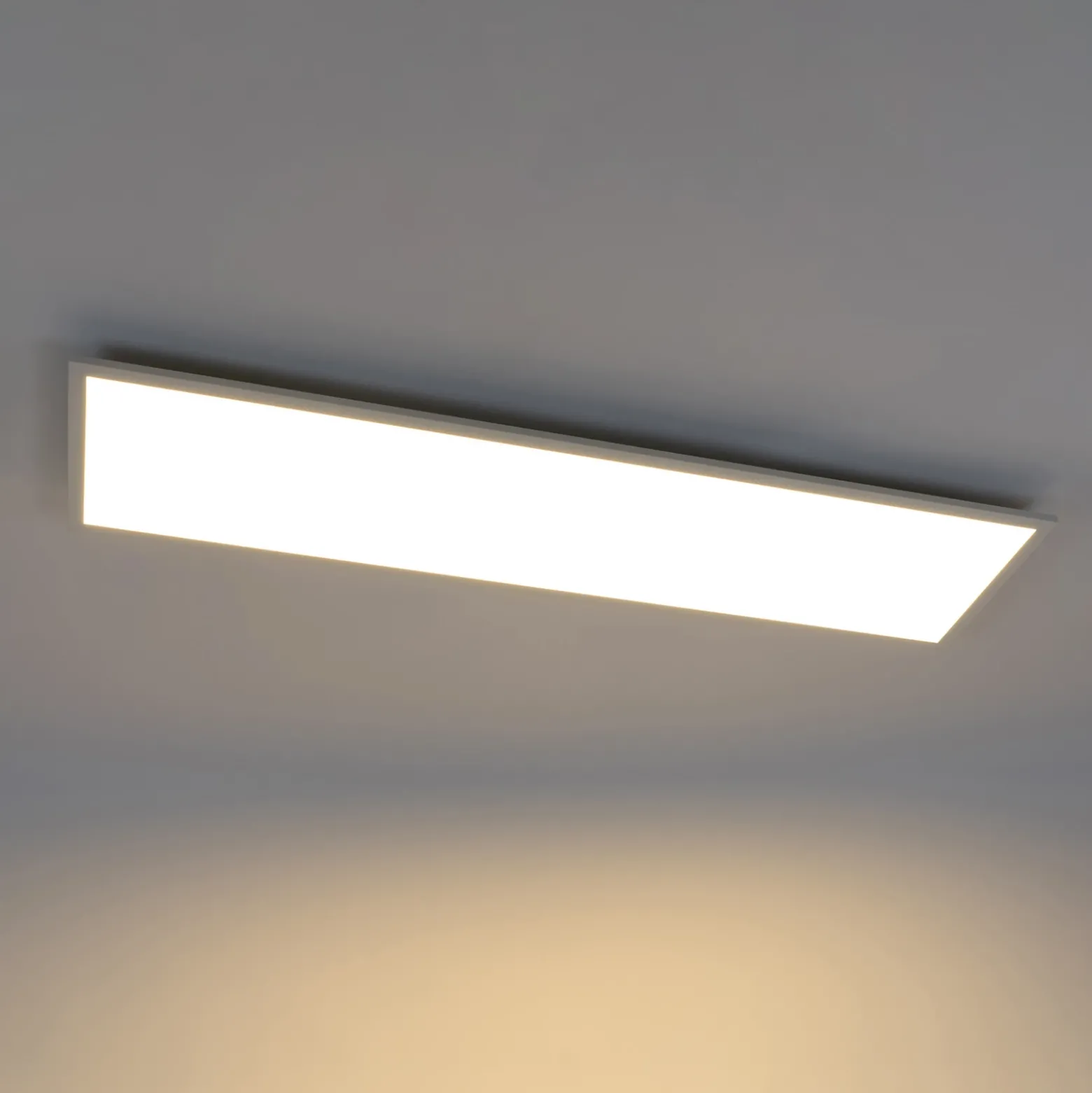 Panel LED Lindby Luay, 120 x 30 cm, CCT, control remoto, atenuable