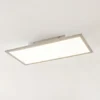 Panel LED Lindby Stenley, 4000 K, 60 cm x 30 cm, plateado/blanco