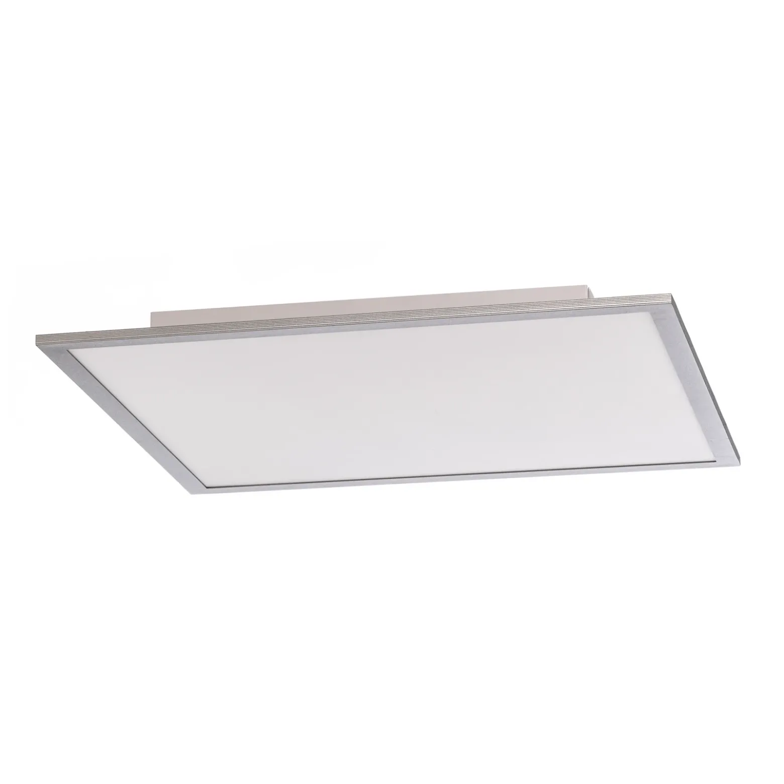 Panel LED Livel de Lindby, 4000 K, 62 cm x 62 cm, plateado, metal