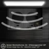 Panel LED Move, sensor, 98 x 20 cm, IP44, plástico, blanco